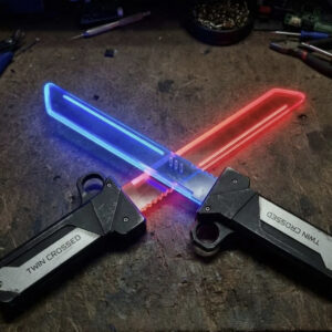 Меч світловий Lightsaber (світиться, висувається) Світловий меч двосторонній Джедайський меч